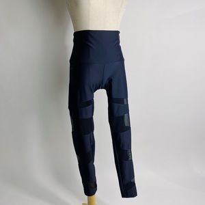 ONZIE Black Mesh 7/8 High Waist Legging Medium